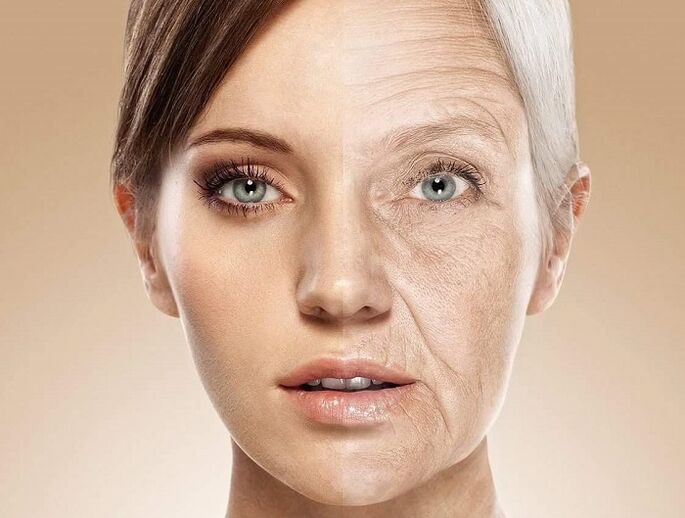skóra twarzy przed i po laserowym odmładzaniu